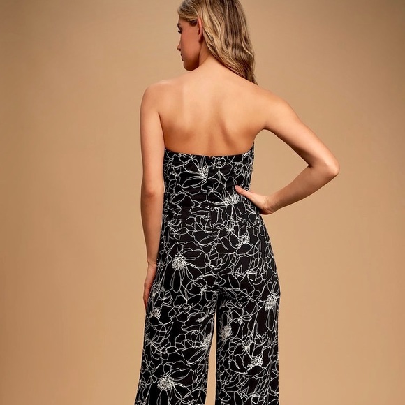 Lulu’s “Blooming Love” Floral Strapless Jumpsuit - Picture 6 of 11